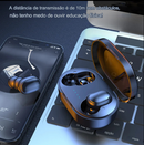 Fone de Ouvido Bluetooth Sem Fio HiFi 5.1 IPX4, Esportivo com Estojo de Carregamento Portátil