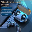 Fone de Ouvido Bluetooth Sem Fio HiFi 5.1 IPX4, Esportivo com Estojo de Carregamento Portátil