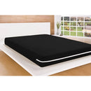 Capa de colchão protetora de malha de gel com padrão duplo com zíper