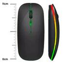 Mouse Sem Fio Inteligente com Recarga, Click Silencioso e LED RGB