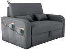Sofá Cama 2 Lugares Casal Veludo Matrix Lady Dai