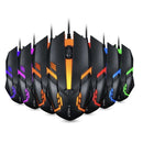 Mouse Gamer ALFA USB com 3200 DPI, LED RGB e Design com Fio JX-M20
