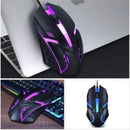 Mouse Gamer ALFA USB com 3200 DPI, LED RGB e Design com Fio JX-M20