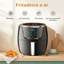 Air Fryer Fritadeira elétrica Sem Óleo 6,5L 1700W - Controle inteligente e múltiplas funções de utilização