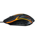 Mouse Gamer ALFA USB com 3200 DPI, LED RGB e Design com Fio JX-M20