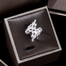 Conjunto de Joias de Casamento Radiante- 4 peças Elegância